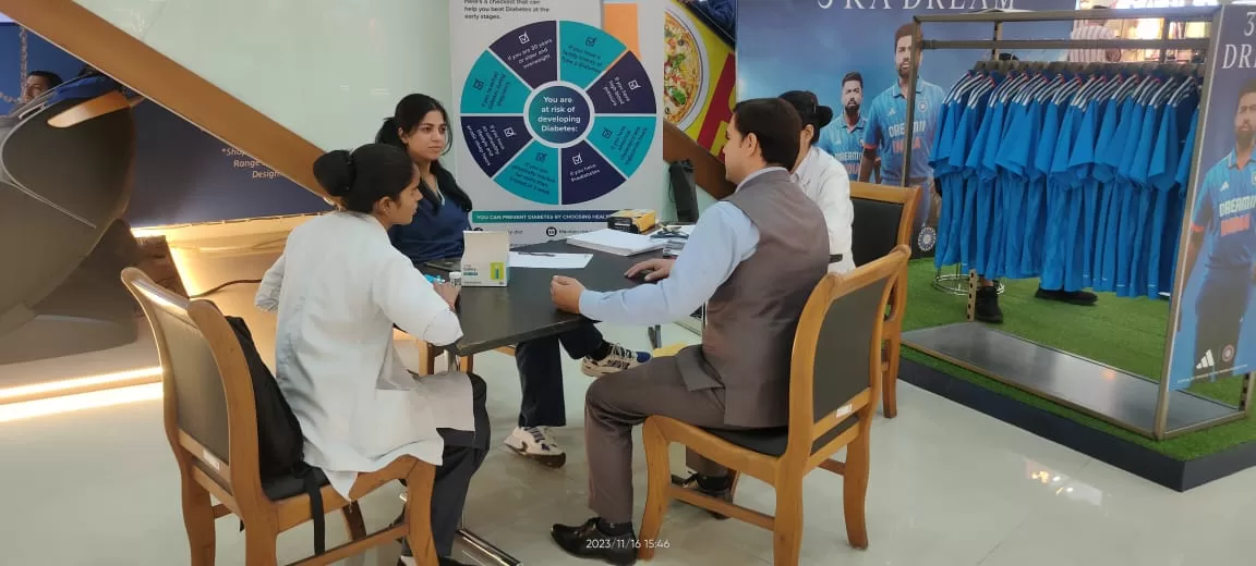 Max Super Specialty Hospital, Dehradun and Pacific Mall organized community health camp on World Diabetes Day