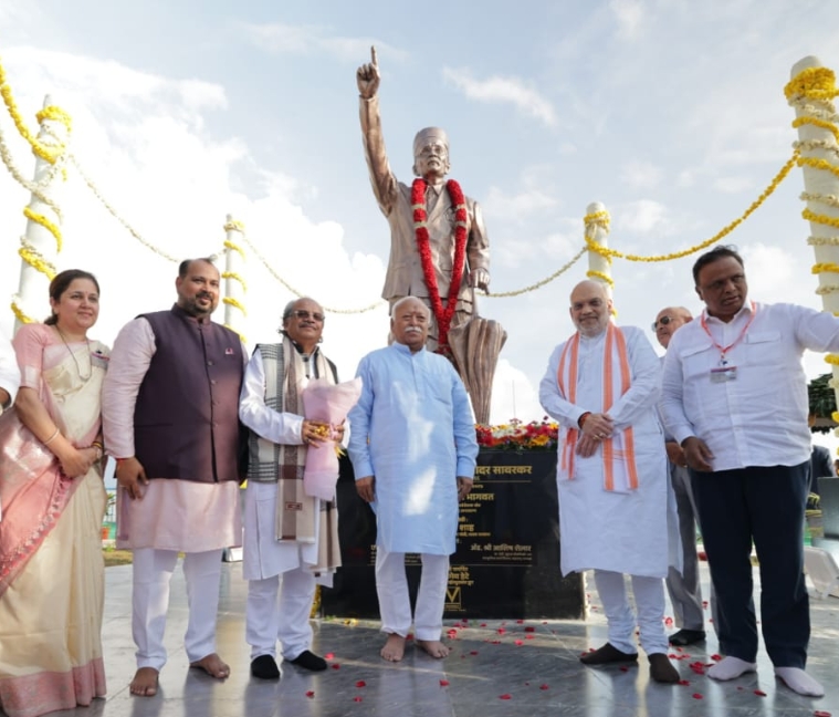 “सागरा प्राण तळमळला…के 116 वर्ष पूरे होने पर वीर सावरकर की भव्य प्रतिमा का अनावरण