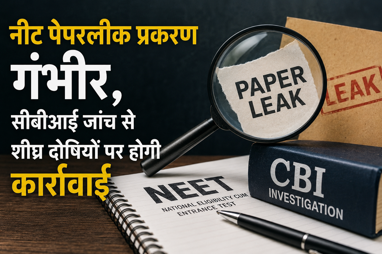 नीट पेपरलीक प्रकरण गंभीर, सीबीआई जांच से शीघ्र दोषियों पर होगी कार्रवाई: भाजपा