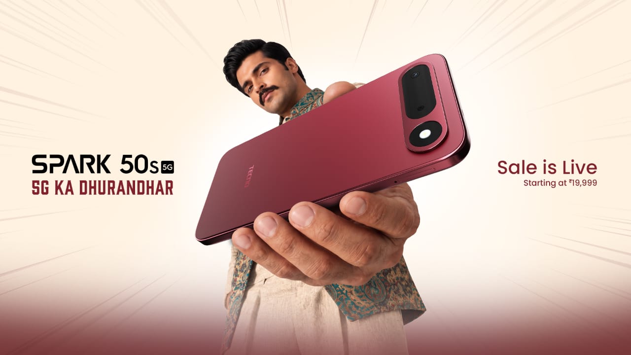 टेक्नो स्पार्क 50s 5जी भारत में लॉन्च: 6500mAh बैटरी और शानदार फीचर्स के साथ शुरुआती कीमत 19,999 रुपये